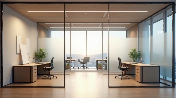 Transform your office space with glass partitioning solutions