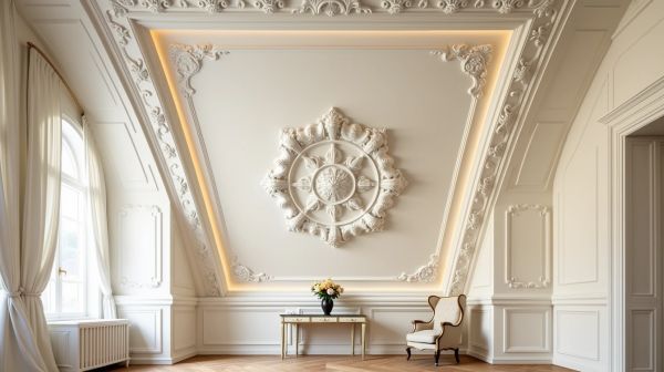 Transform your space with elegant art deco plaster ceiling roses